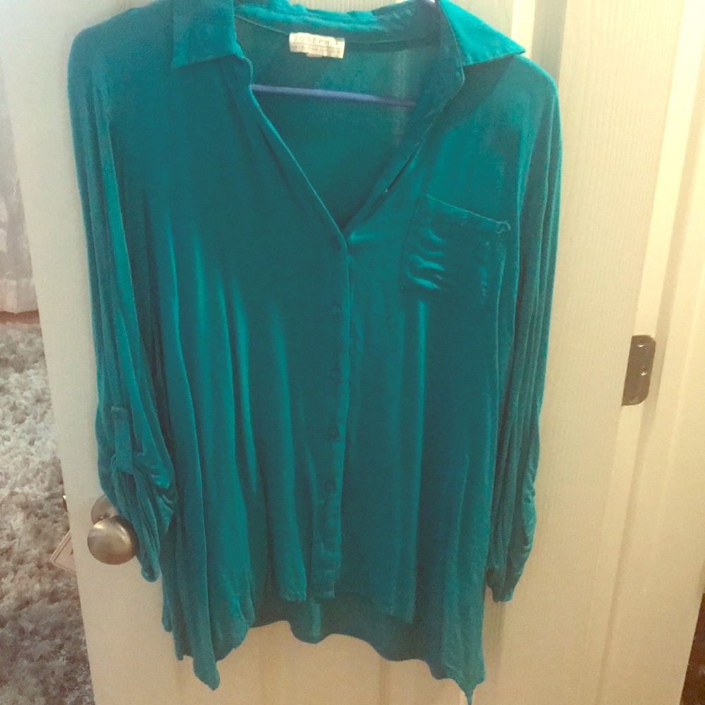Teal blouse